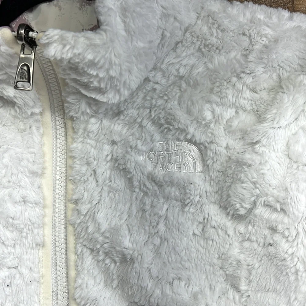 The North Face Pink/White Reversible Mossbud Swirl Coat Jacket Girl's‎ Size XL